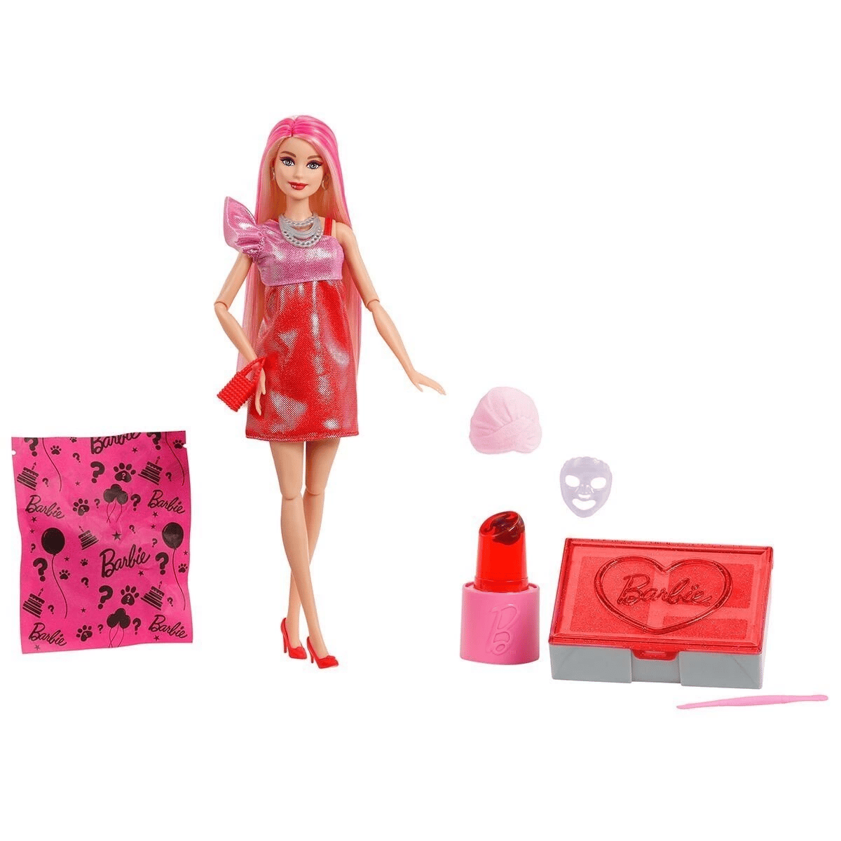 JFY68  Party Unboxed Glam Party Serisi - Kırmızı Elbiseli