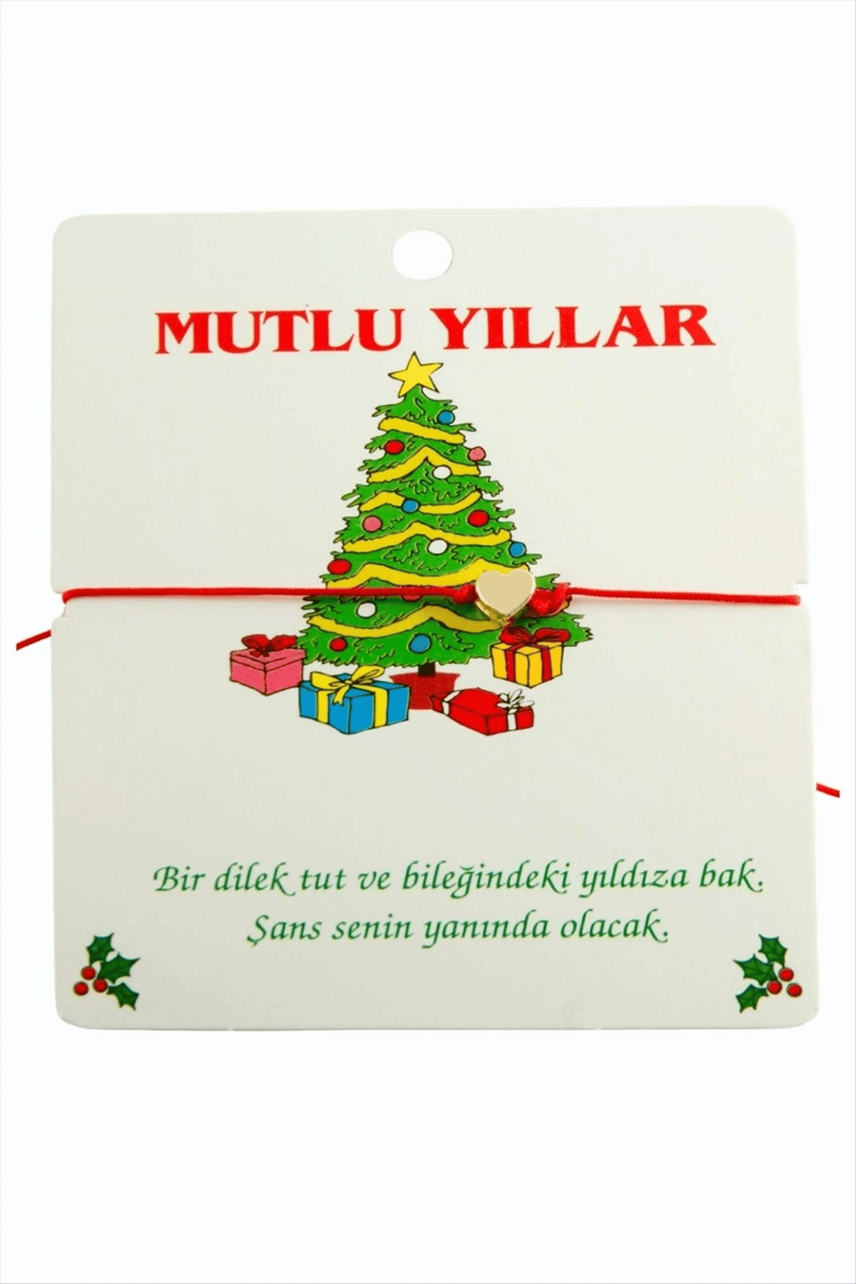 Kalp Yılbaşı Bilekliği