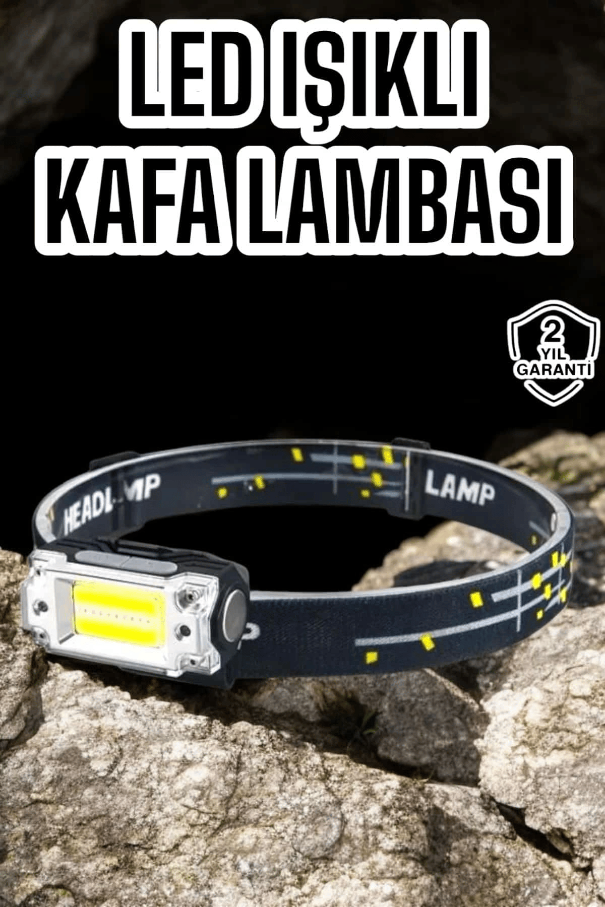 Kamp Feneri Balıkçı Feneri Başlıklı Suya Dayanıklı Kafa Lambası