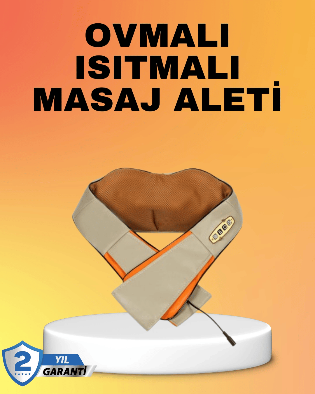 Kas Ağrılarına İyi Gelen Ovmalı Isıtmalı Boyun Omuz Bel Masaj Aleti