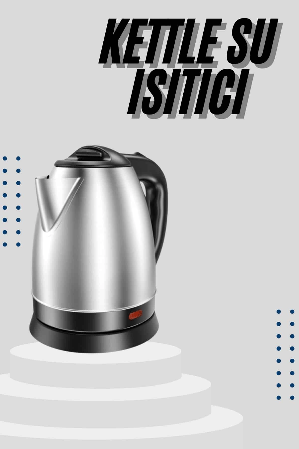 Kettle C F Tipi 220-240V Paslanmaz Çelik Elektrik Kablolu Otomatik Kapanma