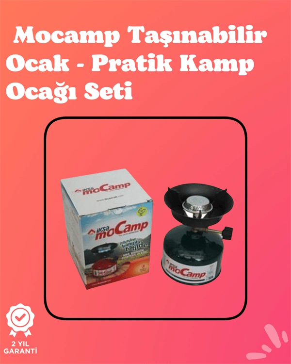Kolay Ayarlanabilir Alevli ve Güvenli Metal Kamp Ocağı