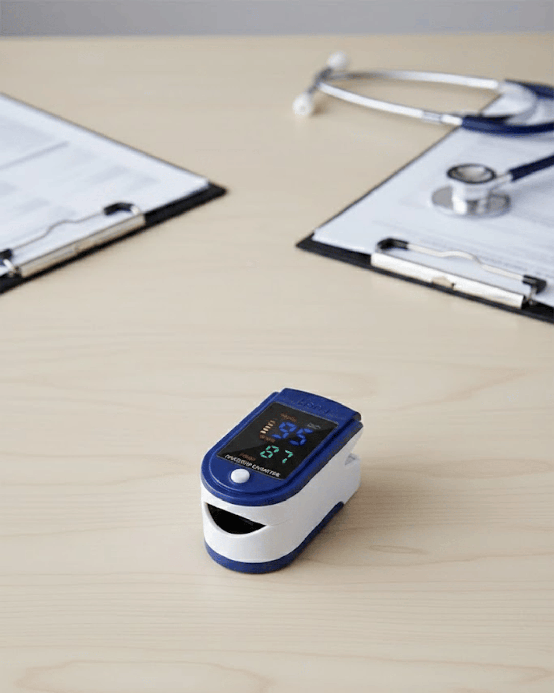 Kolay Kullanımlı Parmak Tipi Pulse Oksimetre Ev Tipi Kullanım