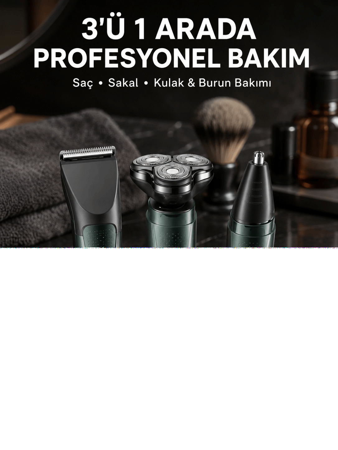 Kulak Ve Burun Başlıklı Profesyonel Tıraş Makinesi Yeni Nesil