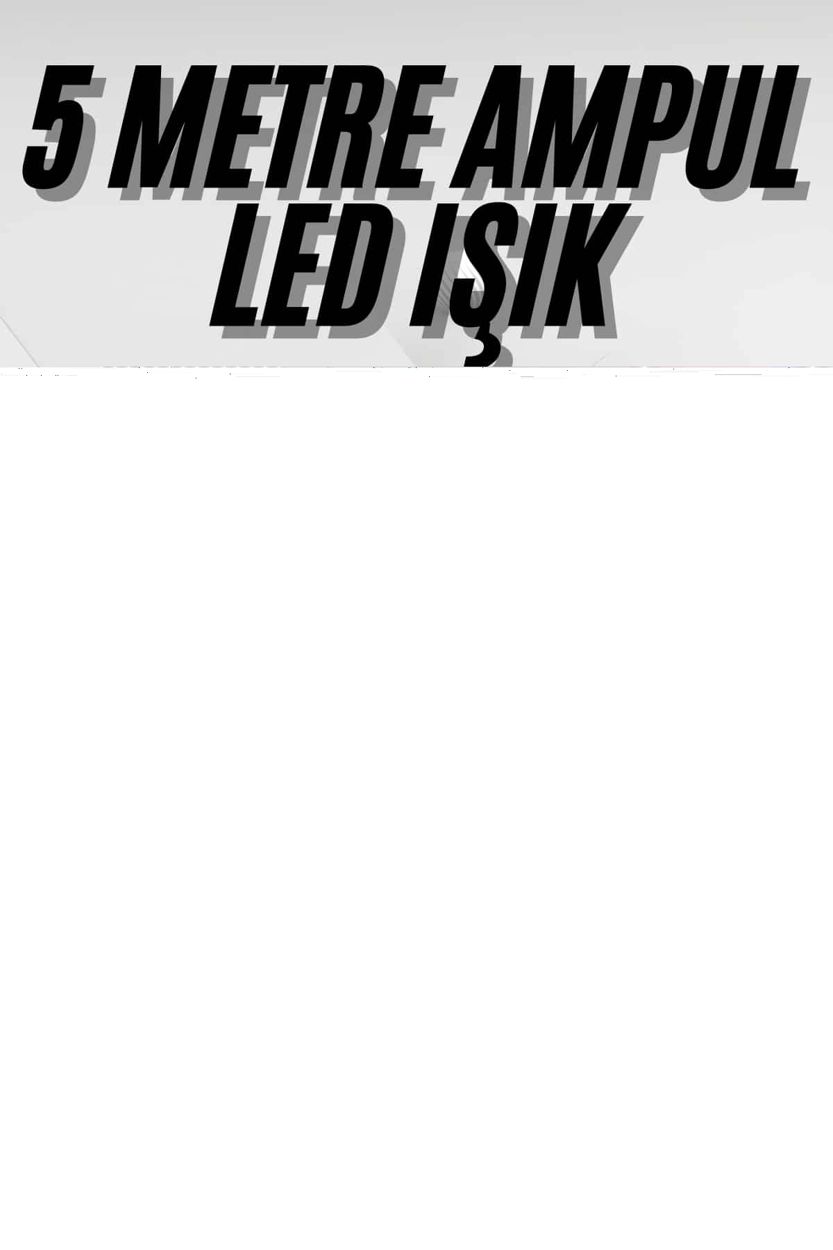 Ledli Fişli Led Dekor Lambası 5M RGB Yılbaşı Ağacı Işığı