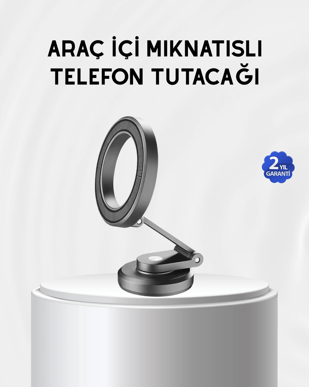 Manyetik Katlanabilir Araç Telefon Tutucu – MagSafe Uyumlu, 360° Ayarlanabilir, Güçlü Mıknatıs