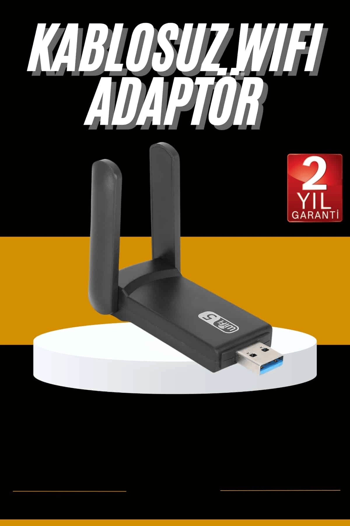 Mbps Wifi Alıcı Kablosuz Wifi Adaptörü Çift Band Çift Antenli