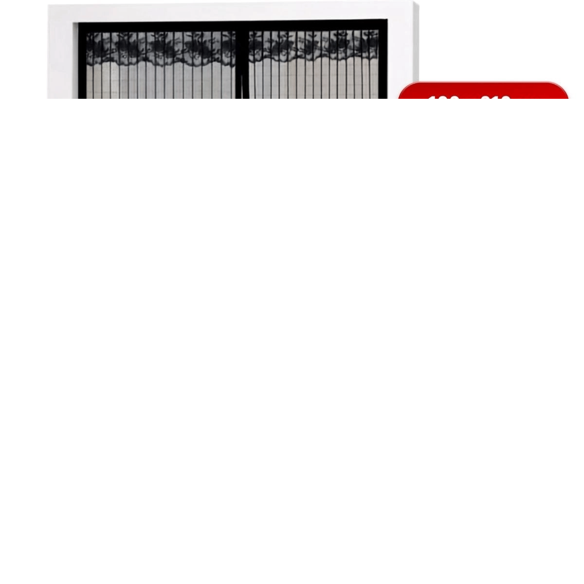 Mıknatıslı Kapı Sinekliği Siyah 100x210 Cm Otomatik Kapanan Manyetik Tül Sineklik Bx40