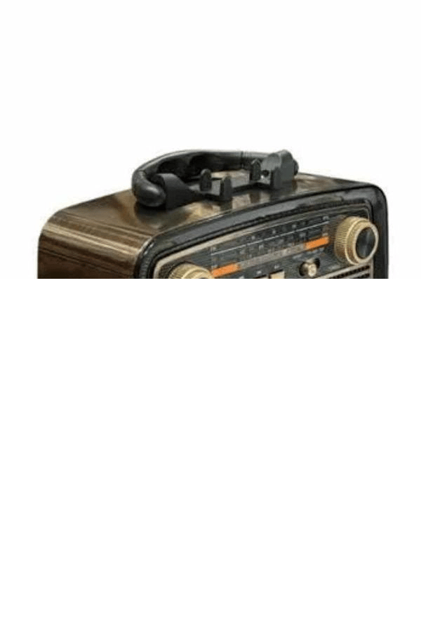 Nostalji Radyo Bluetooth Hoparlör USB-SD Kart Giriş Led Fener Işıklı Bataryalı Pilli