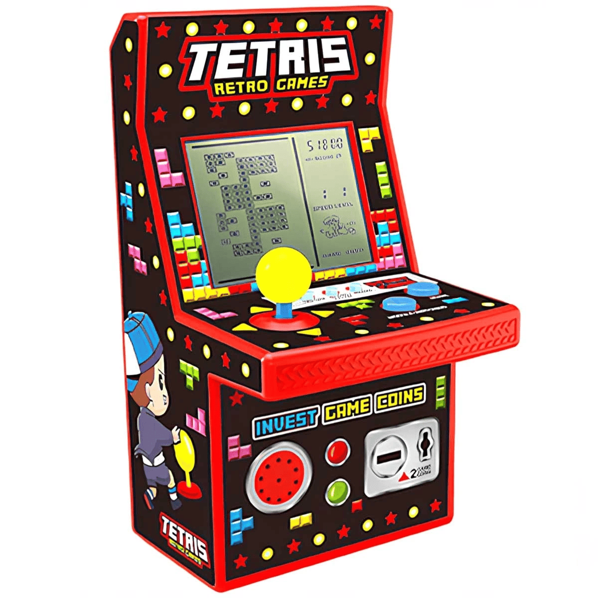 Nostaljik Mini Tetris Oyun Konsolu XY9029A - 1 Adet Stokta Olan Renk Gönderilir