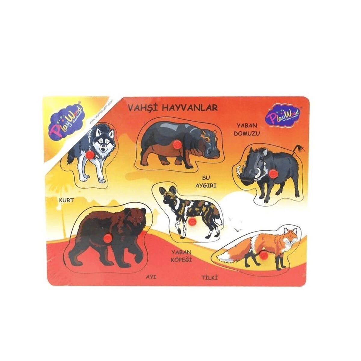 ONY-135-136-137 AHŞAP TUTMALI VAHŞİ HAYVANLAR