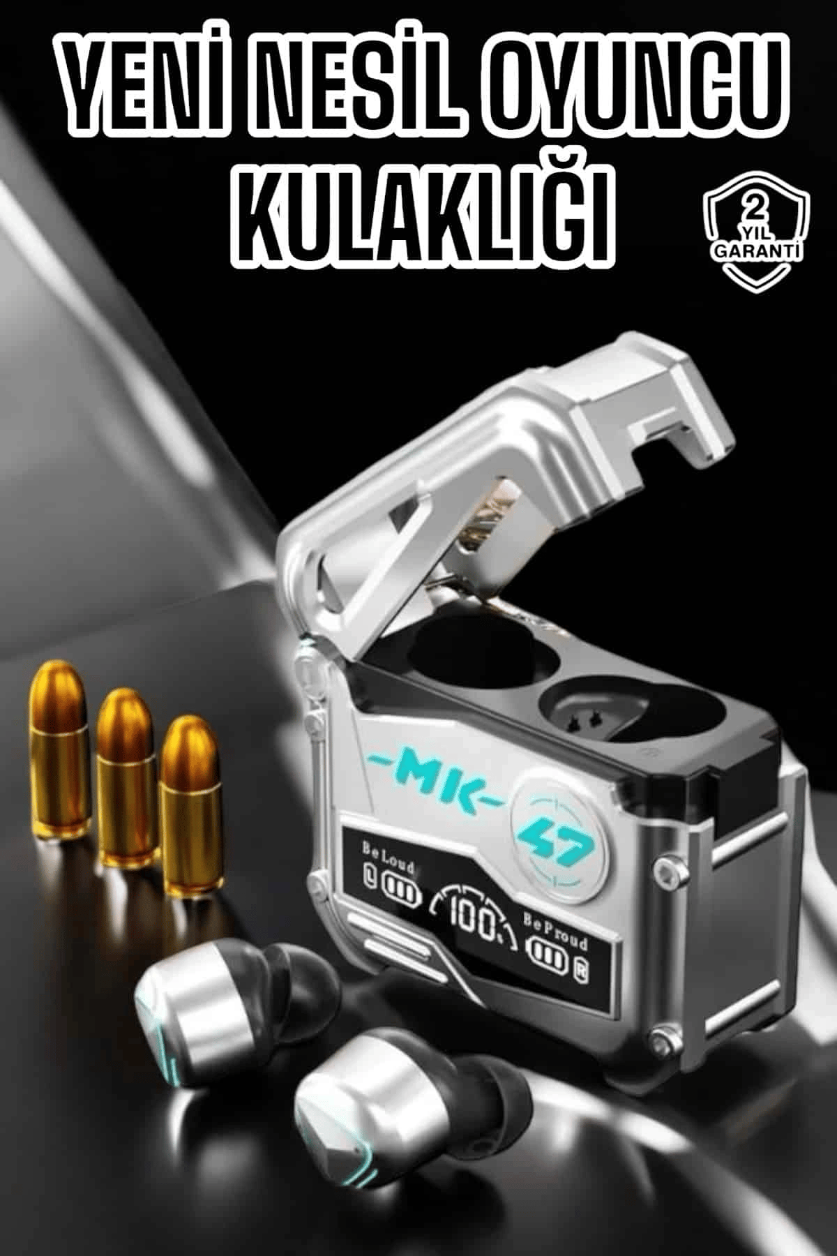 Oyuncu Kulaklığı Bluetooth Bağlantılı ANC Özelliği 5.0 Bluetooth
