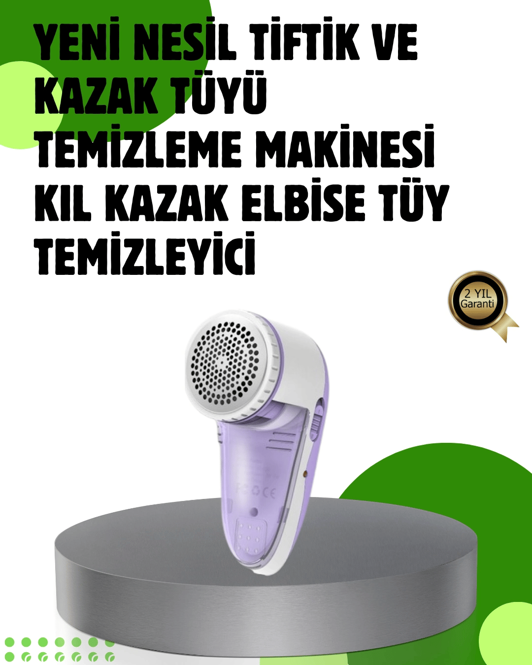 Pamuk Tiftik Tüy Temizleme Makinesi 5W – 3 Bıçaklı Sistem