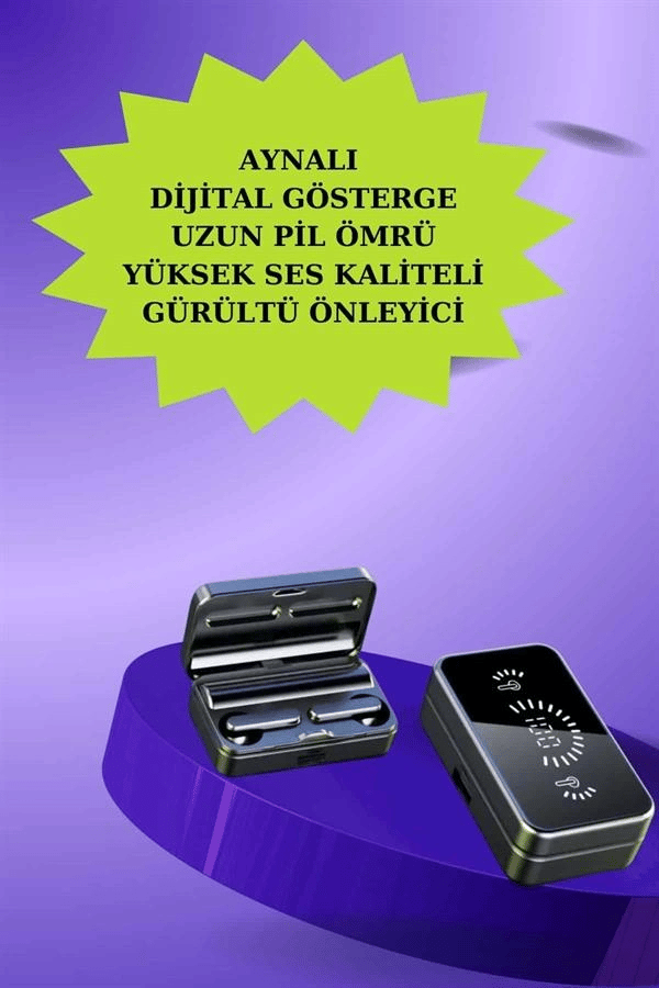 Powerbank Bluetooth Kulaklık Ve Yeni Model Akıllı Saat Seti ANC Özelliği Dokunamatik