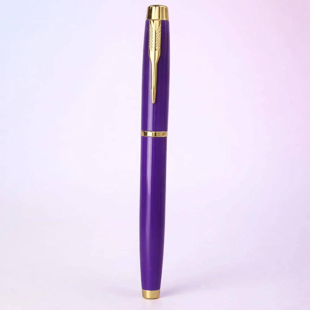 Premium Mor Metal Roller Kalem