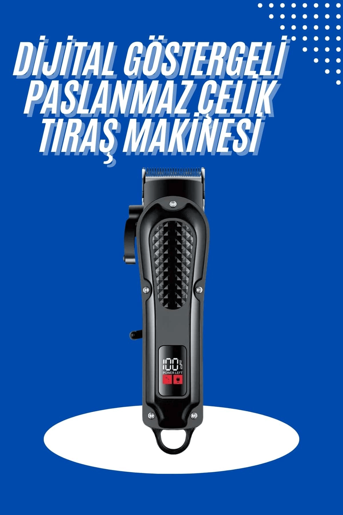 Profesyonel Saç Kesme Aleti Dijital Saç Sakal Tıraş Makinesi Uzun Ömürlü