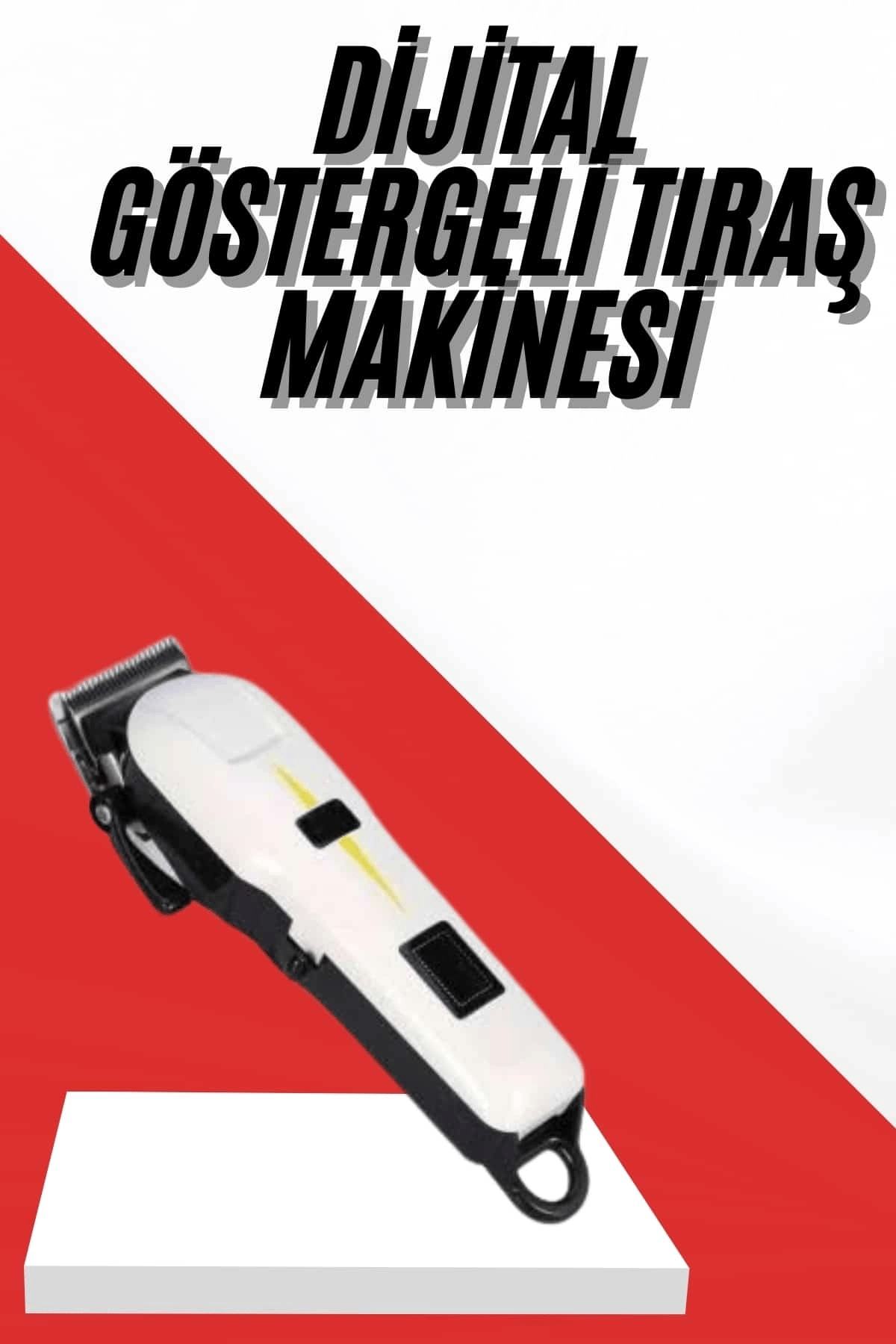 Profesyonel Şarjlı Tıraş Makinesi Turbo Kablosuz Saç Kesme Makinesi