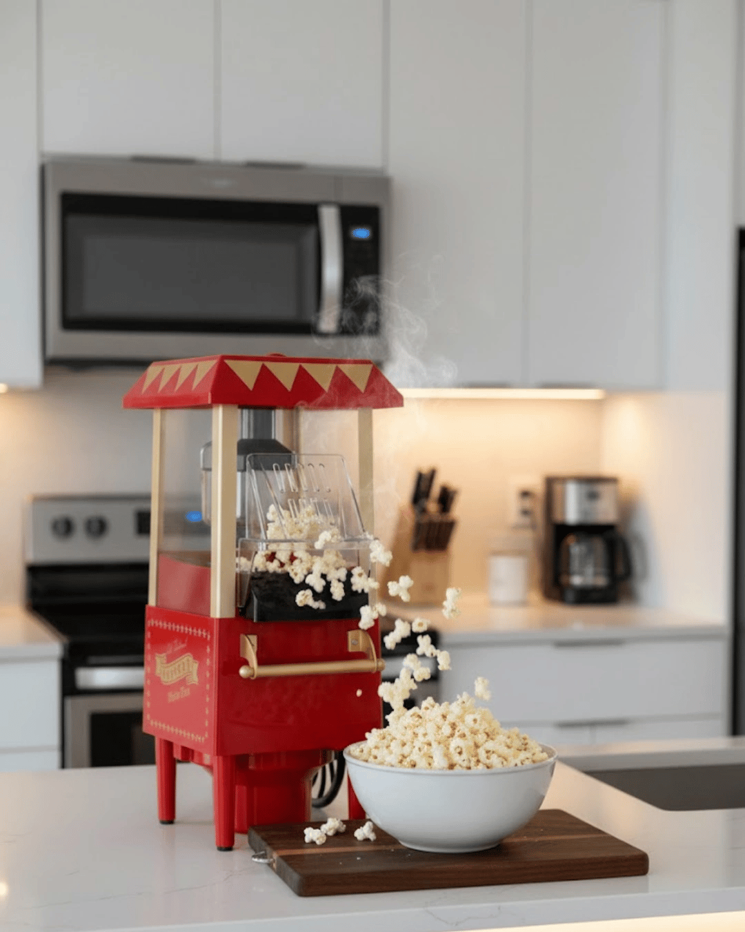 Sağlıklı Atıştırmalıklar İçin Yağsız Popcorn Makinesi