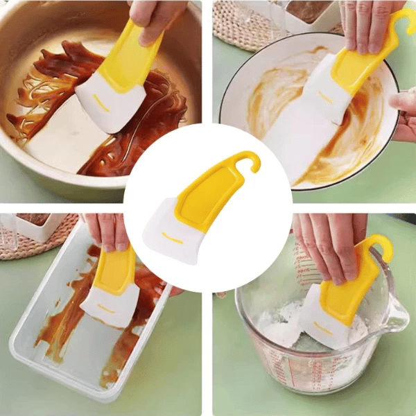Silikon Uçlu Bulaşık Temizleme Kazıyıcı Spatula