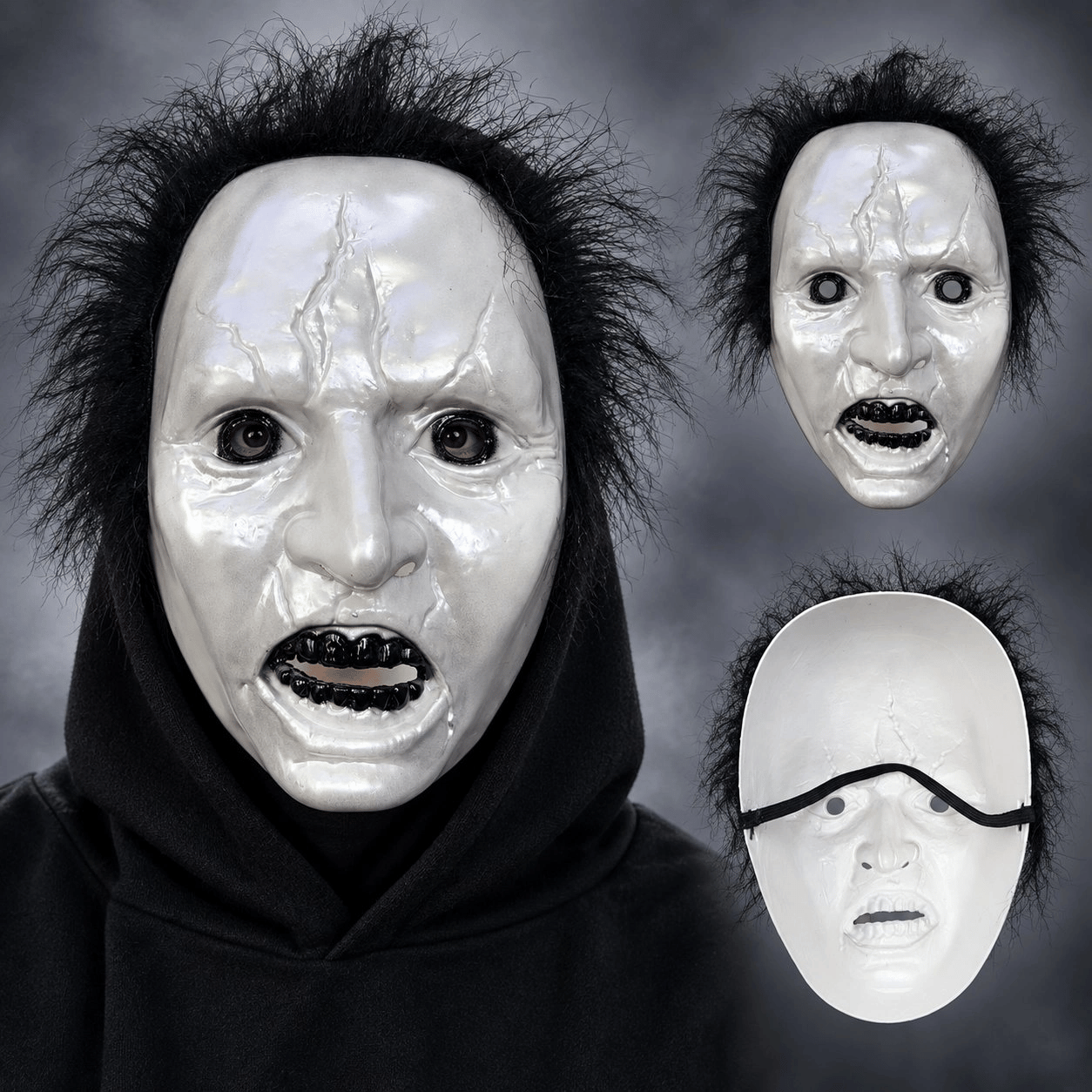 Siyah Saçlı Michael Myers Plastik Karakter Maskesi Bx40