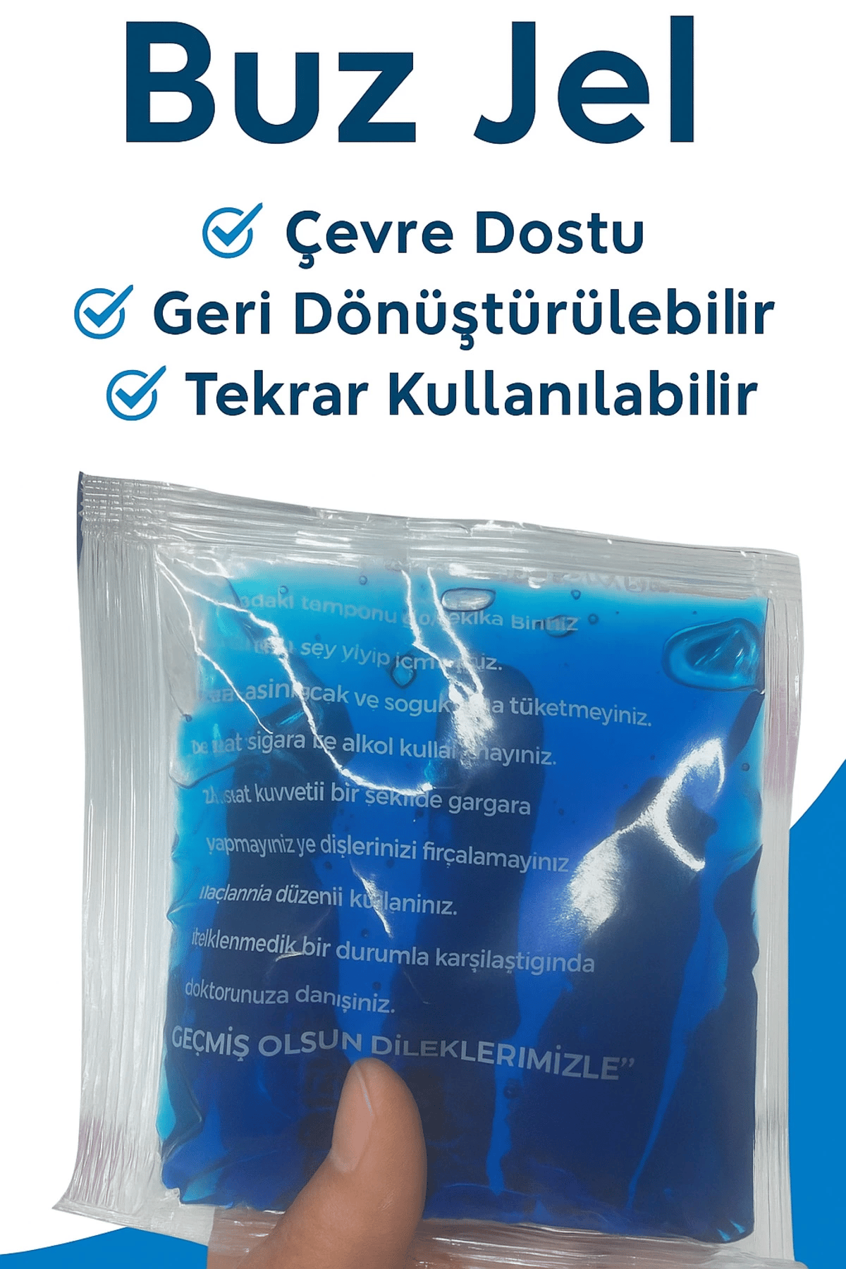 Soğuk Sıcak Kullanıma Uygun 4 Adet Jel Kompres – Termojel Paket
