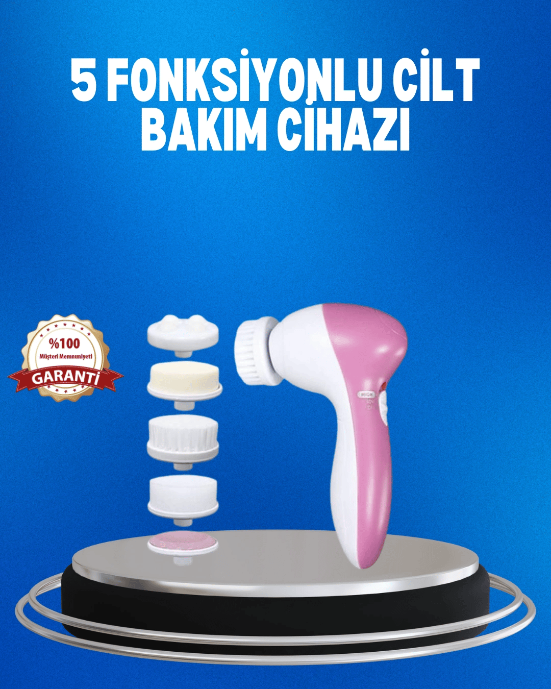 Taşınabilir 5 in 1 Elektrikli Cilt Temizleyici
