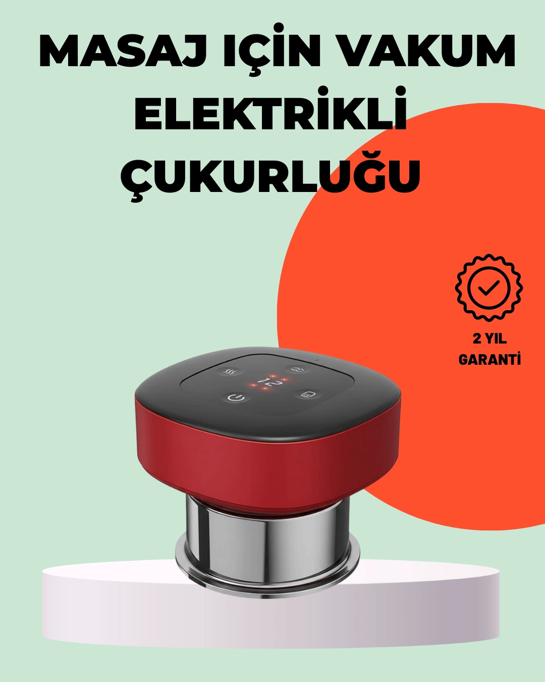 Taşınabilir Elektrikli Kupa Terapisi Masaj Cihazı Boyun Sırt Bacak