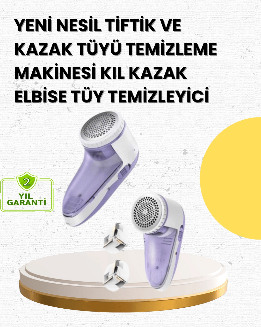 Tiftik ve Tüy Toplama Cihazı – 200ml Hazne, Kompakt Boyut