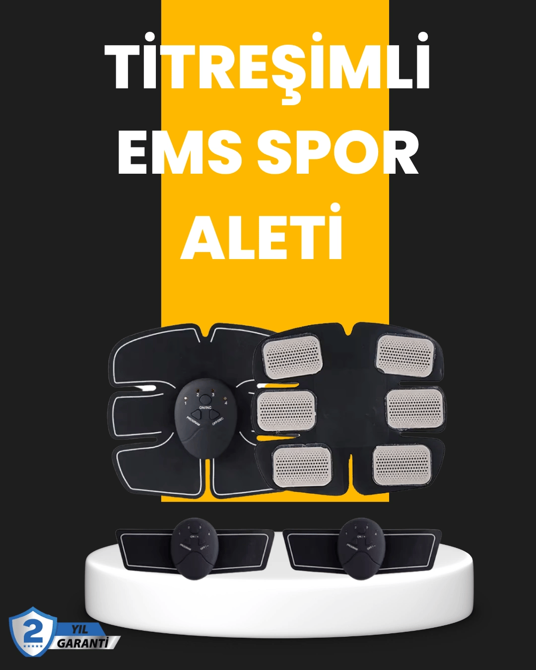 Titreşimli EMS Spor ve Fitness Cihazı Karın Kası Kol Bacak 2025 Model