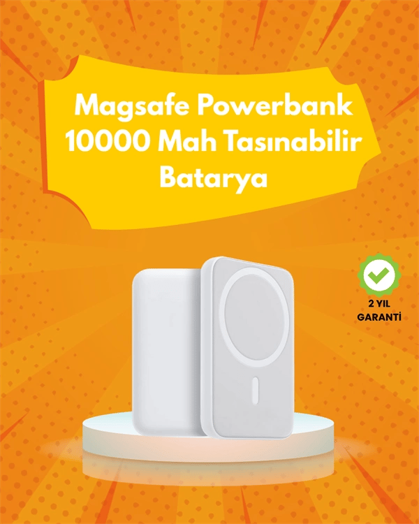 Ultra Kompakt ve Güçlü – MagSafe Powerbank 10000 mAh ile Kablosuz Şarj Deneyimi