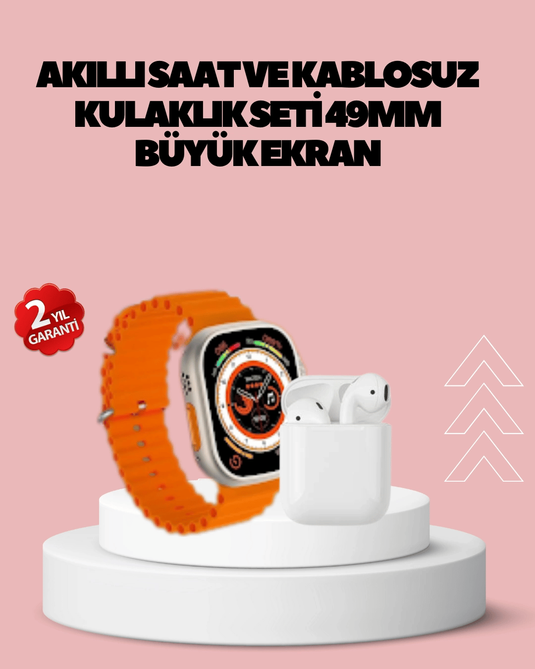 Watch 9 Max Akıllı Saat 45 mm Geniş Ekran Kulaklık Seti