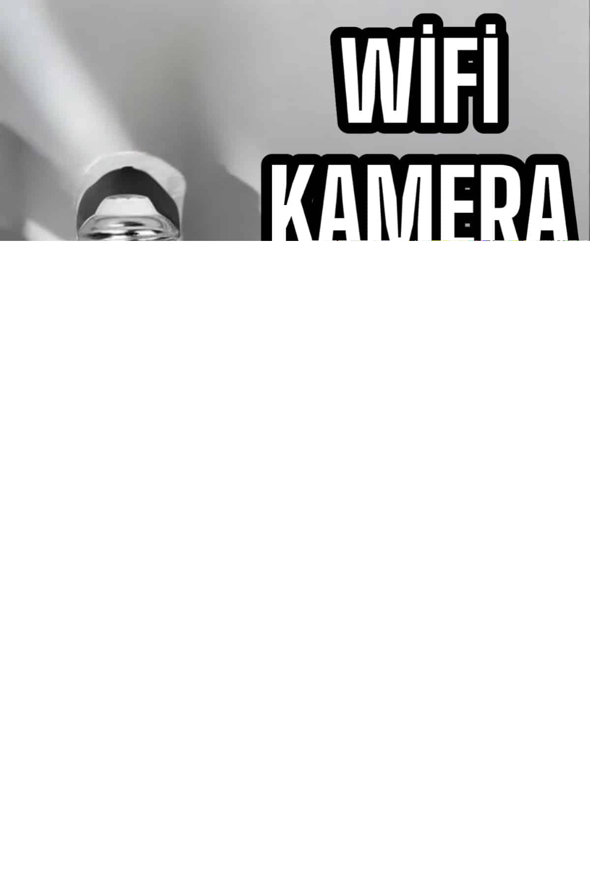Wifi Kamera Duylu Ampul Görünümlü 360 Derece Dönebilen Ev Kamerası