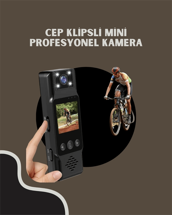WiFi Özellikli Taşınabilir Kamera – 1.3” TFT Ekran, 3MP Fotoğraf, 128GB Kart Desteği