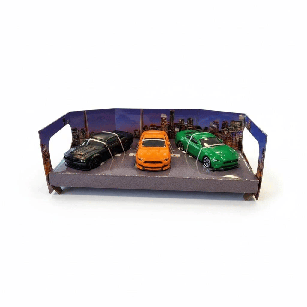 WP6433  1/64 DODGE CHALLENGER,FORD MUSTANG-EKN