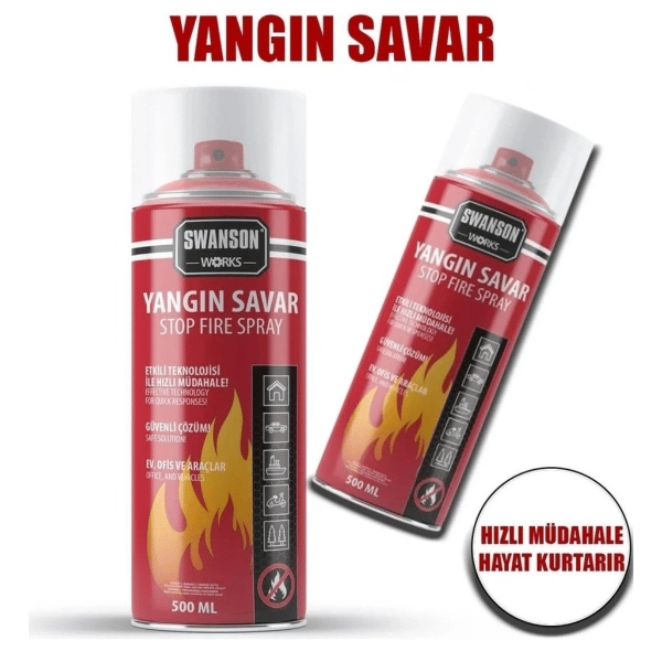 Yangın Savar Tüpü Sprey