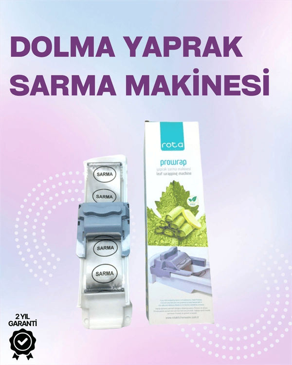 Yaprak Sarma Makinesi – Üzüm, Lahana ve Pazı İçin Otomatik Sarım Kolaylığı.