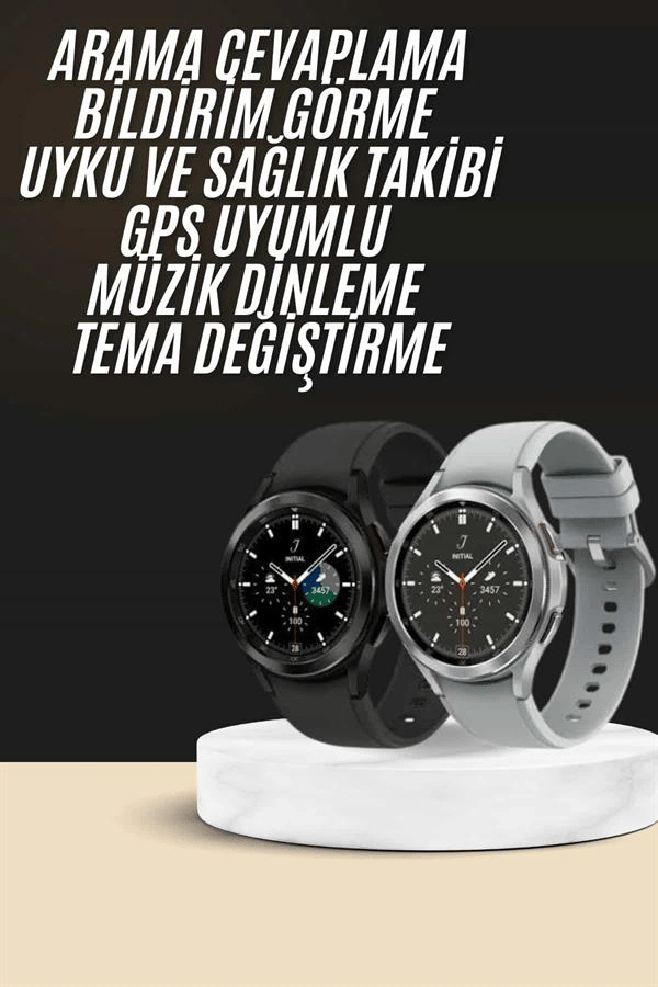 Yeni Nesil Akıllı Saat Çağrı Cevaplayabilen Plastik 47 Mm Uyumlu Kordon
