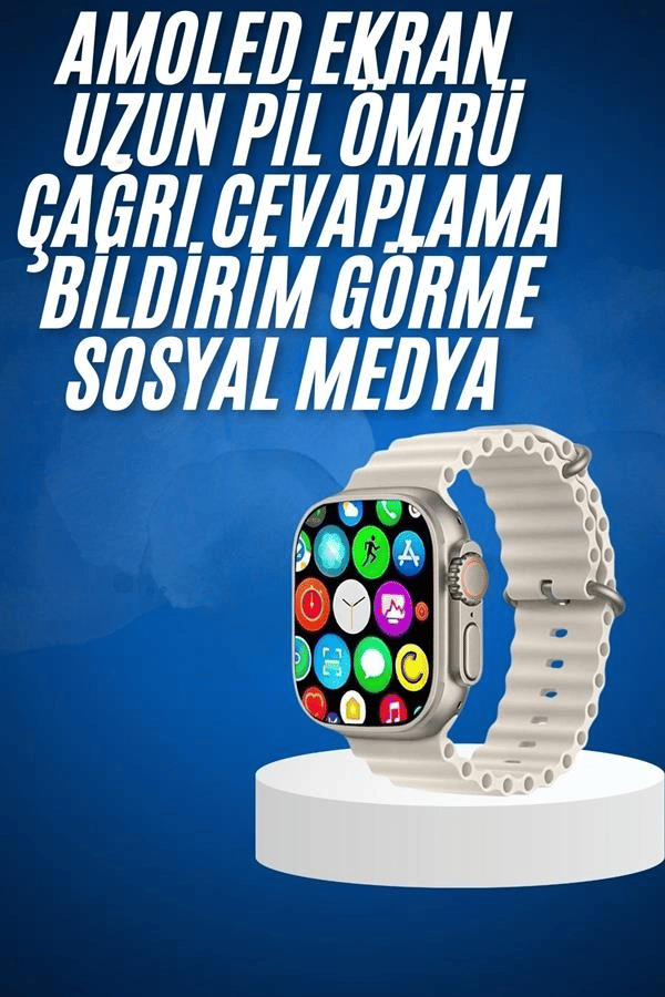 Yeni Nesil Bluetooth Bağlantılı Akıllı Saat Sosyal Medya Girişli Uyku Takibi