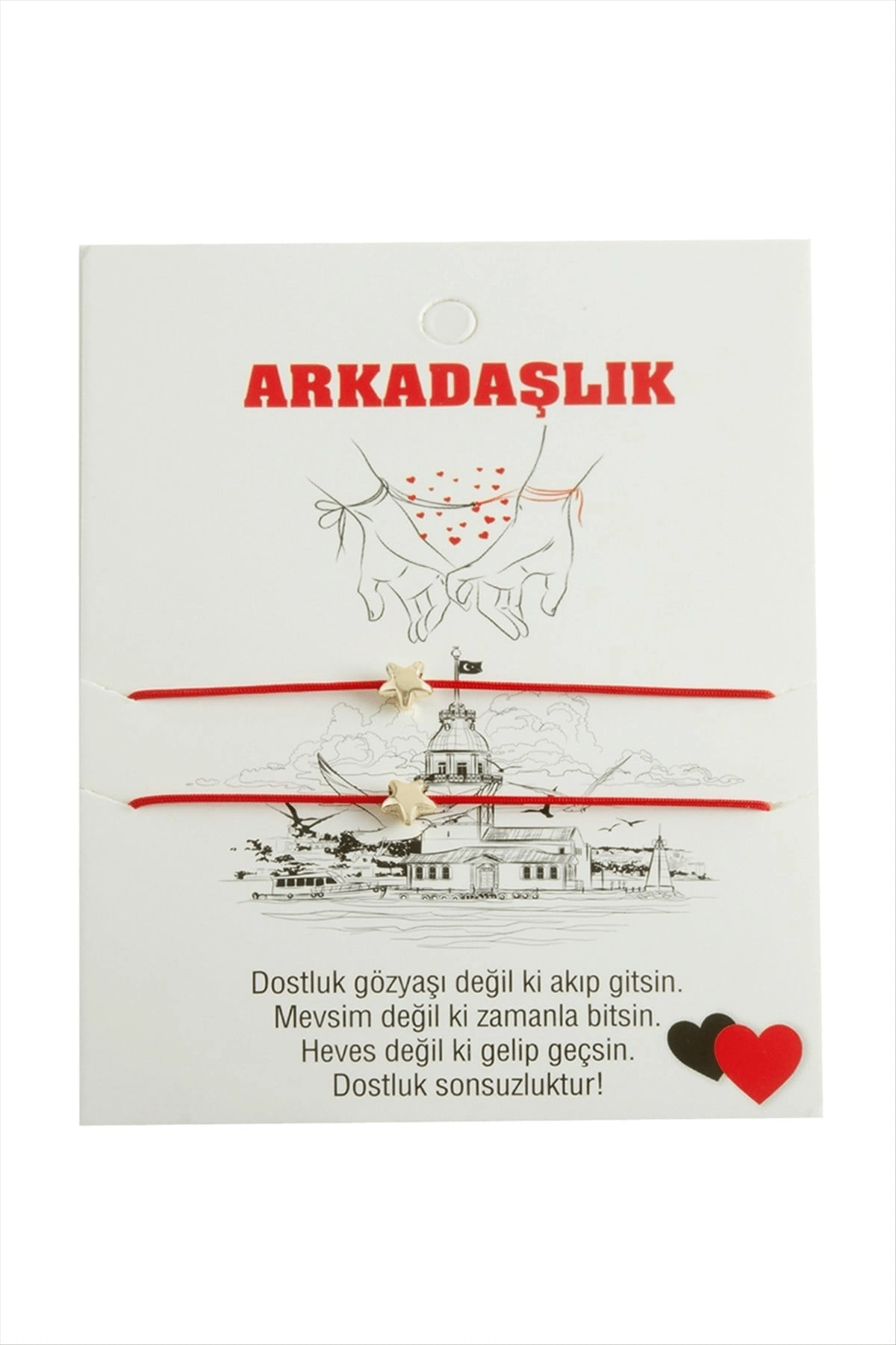Yıldız Arkadaşlık İp Bileklik 2 Adet