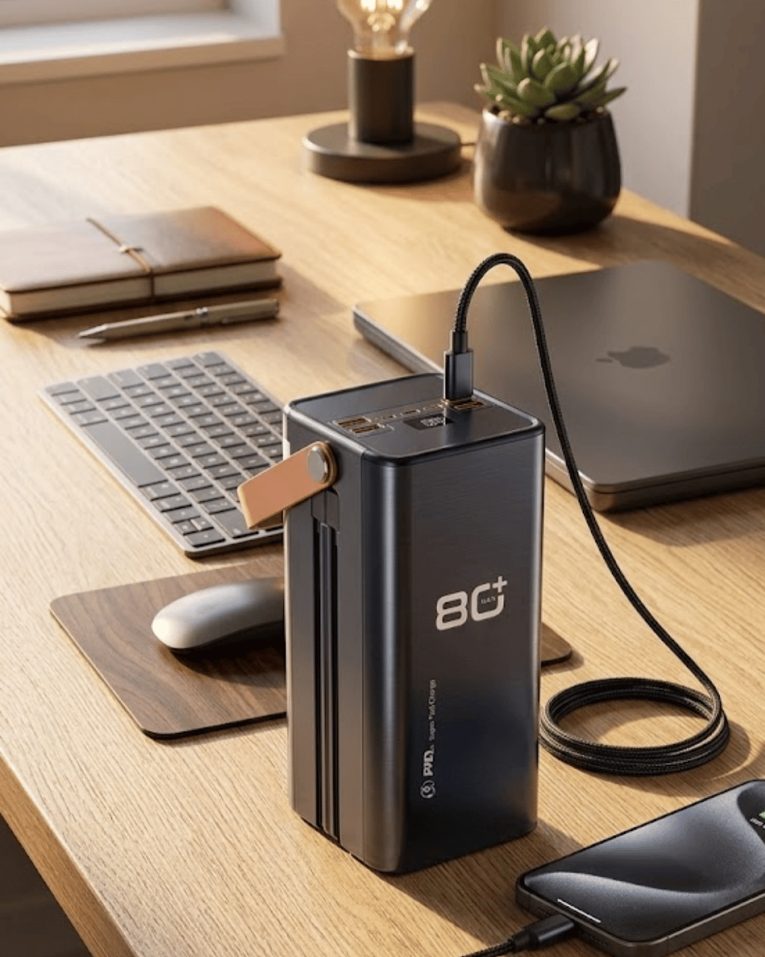 Yüksek Kapasiteli Powerbank 80000 mAh Hızlı Şarj Özellikli Çok Portlu Taşınabilir Şarj Cihazı