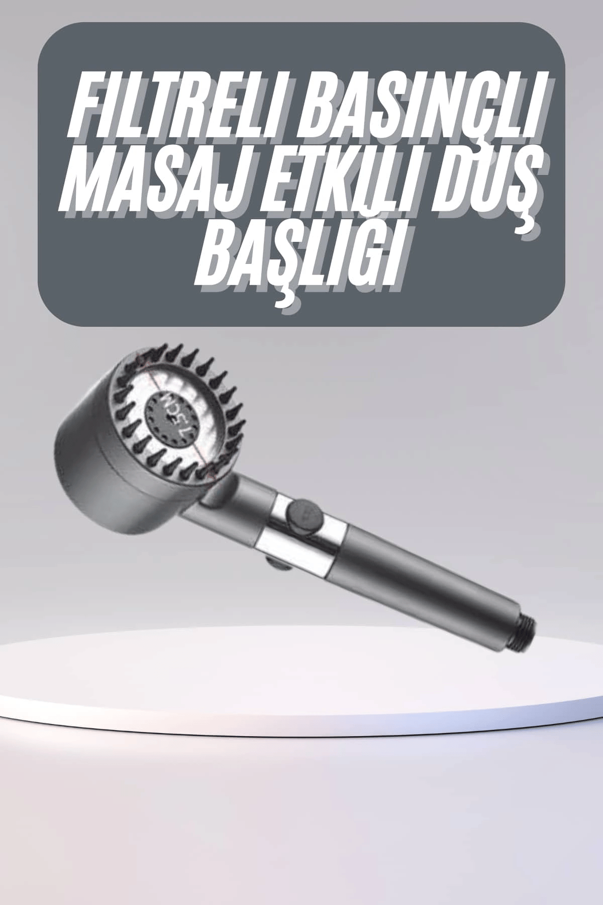 Yüksek Performanslı Masaj Etkili Su Tasarruflu Duş Başlığı Krom Kaplama Uzun Ömürlü