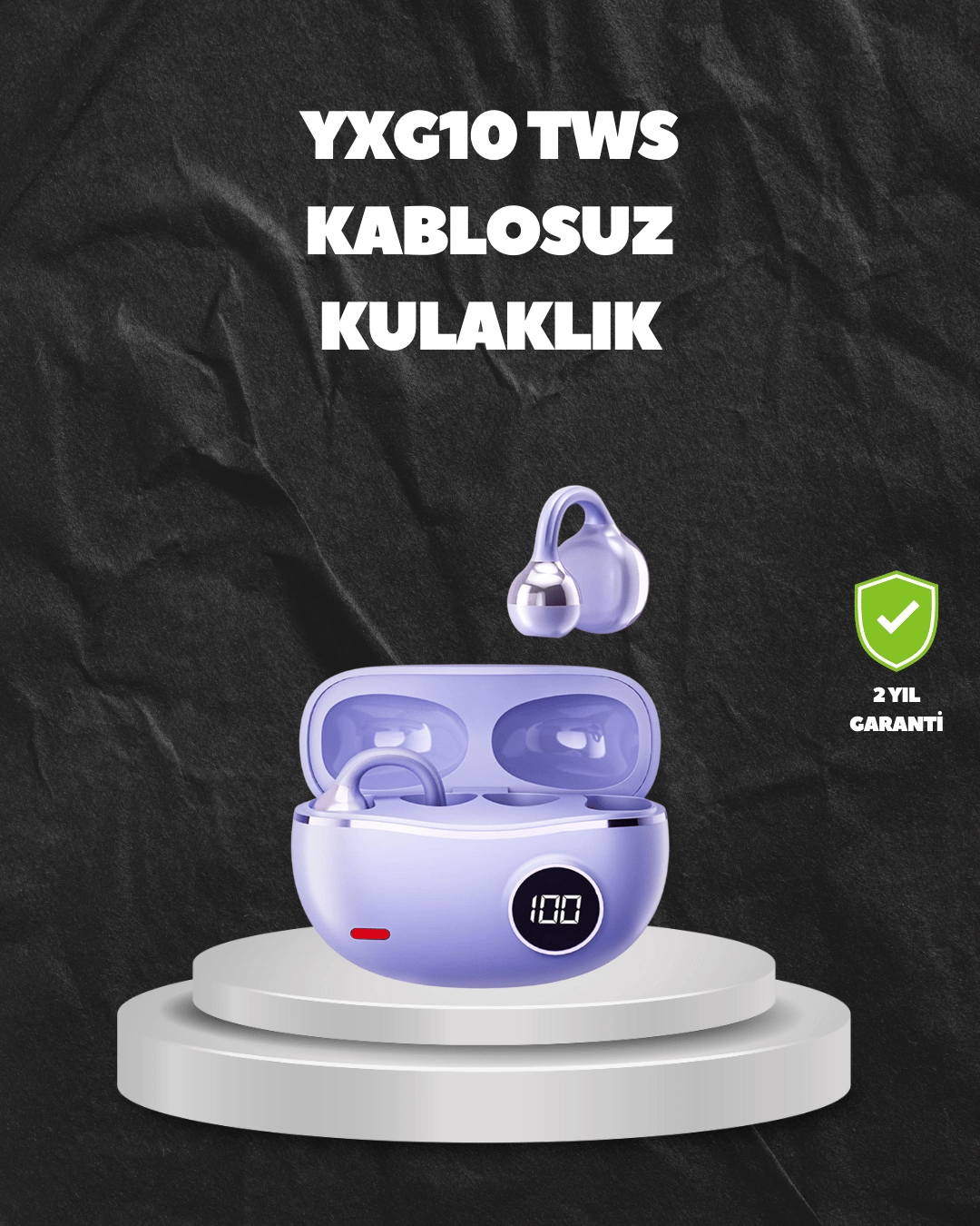 YXG10 TWS Kablosuz Kulak İçi – Elmacık Kemiği İletimli, Şık ve Hafif