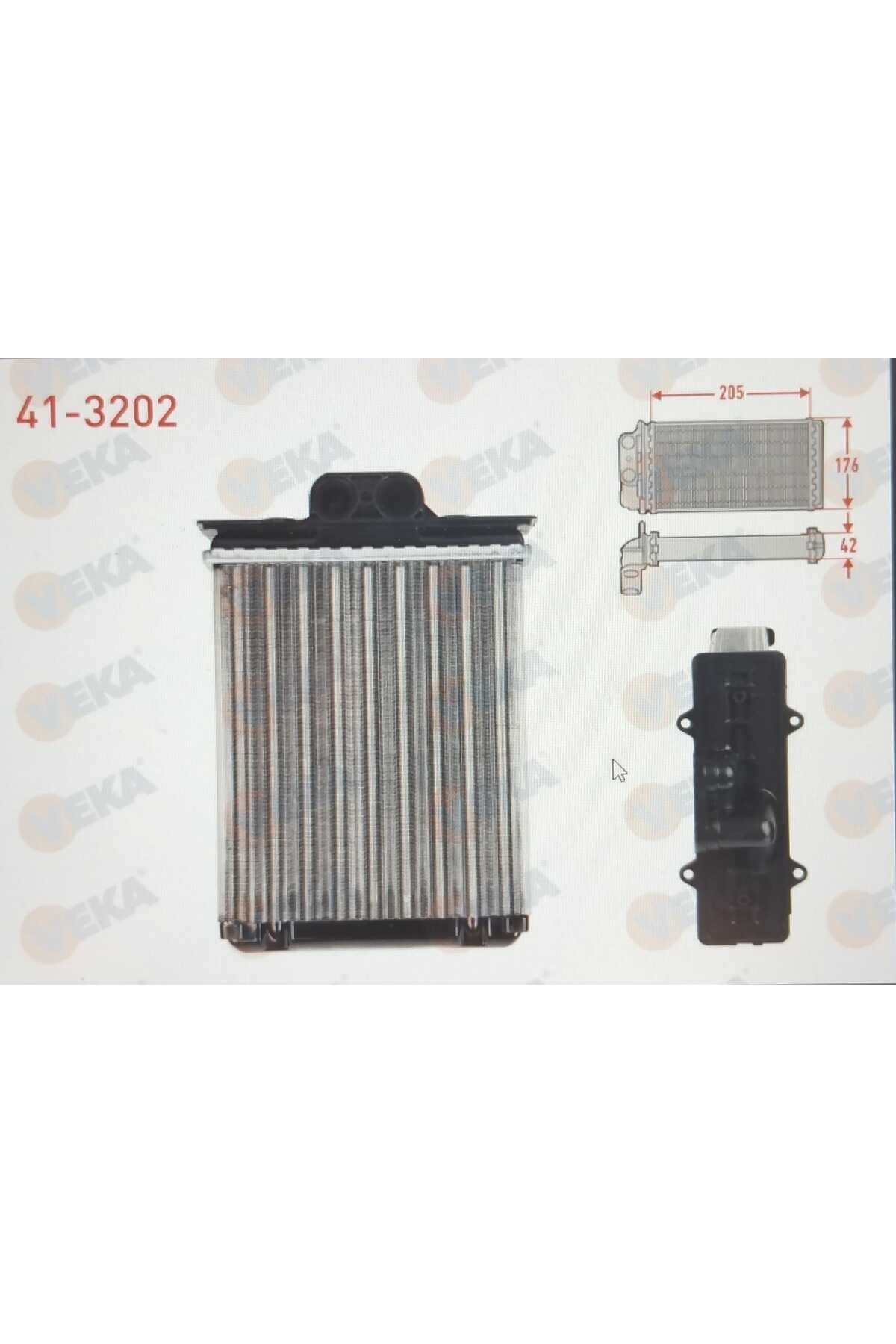 KALORIFER RADYATORU MEKANIK OPEL VECTRA B 1.6i KLIMALI BORUSUZ 1995-2003