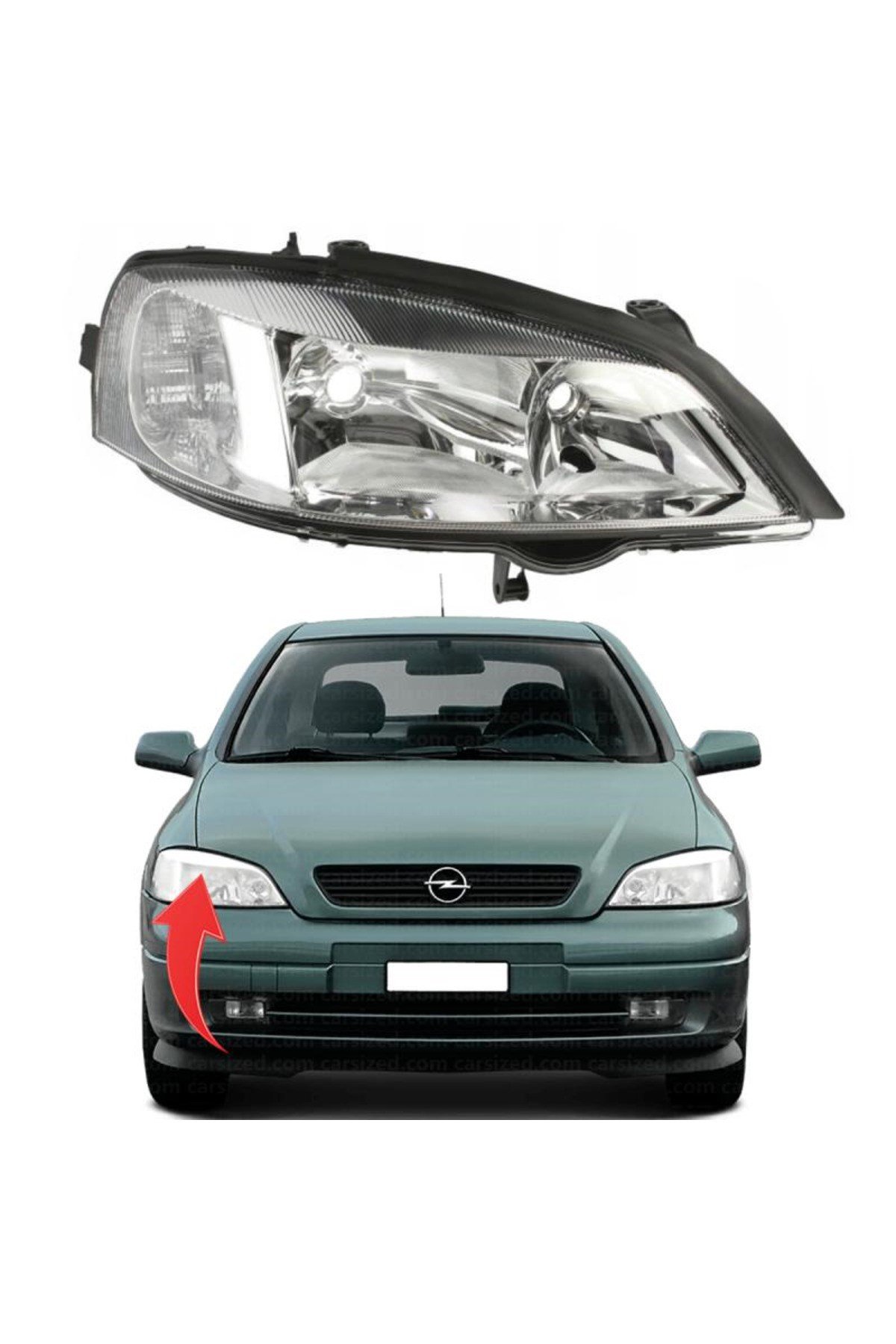Opel Astra G 98 Ve Sonrası Uyumlu Far Sağ 1216156