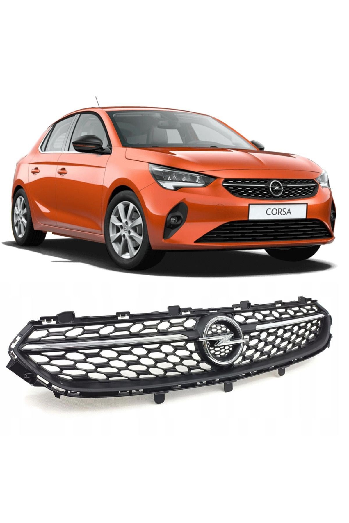 Opel Corsa F Ön Panjur Krom Tip Izgara 2020-2023 LOGOSUZ