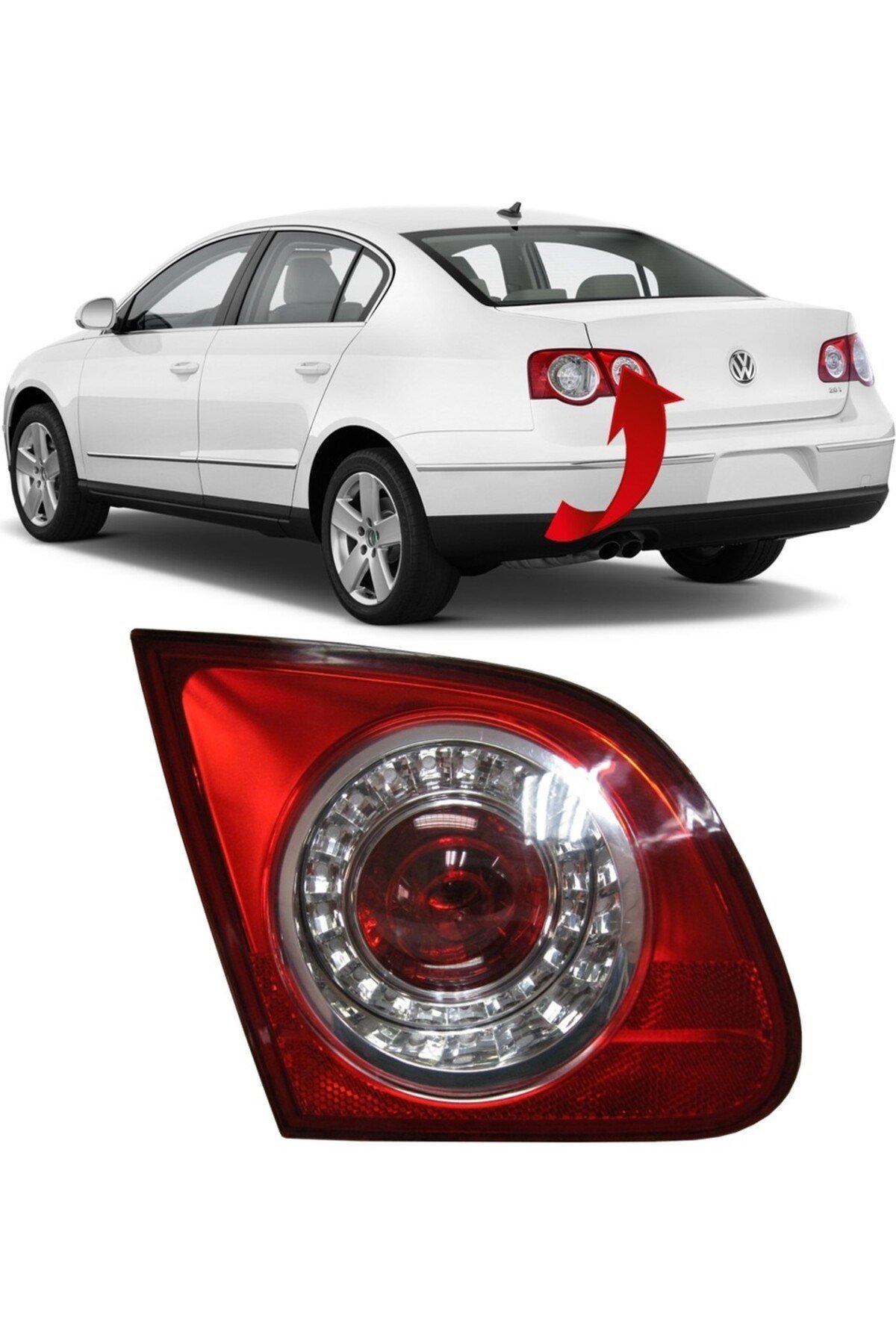Passat B6 UYUMLU 2006 - 2010 Stop Lambası Sol Iç - 3C5945093c