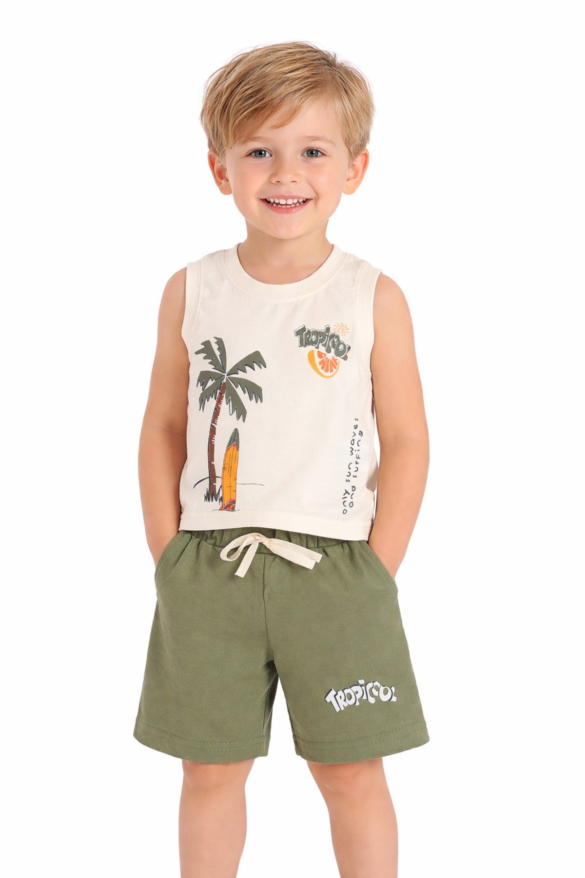 Erkek Bebek Tropical Model Alt-üst Takım