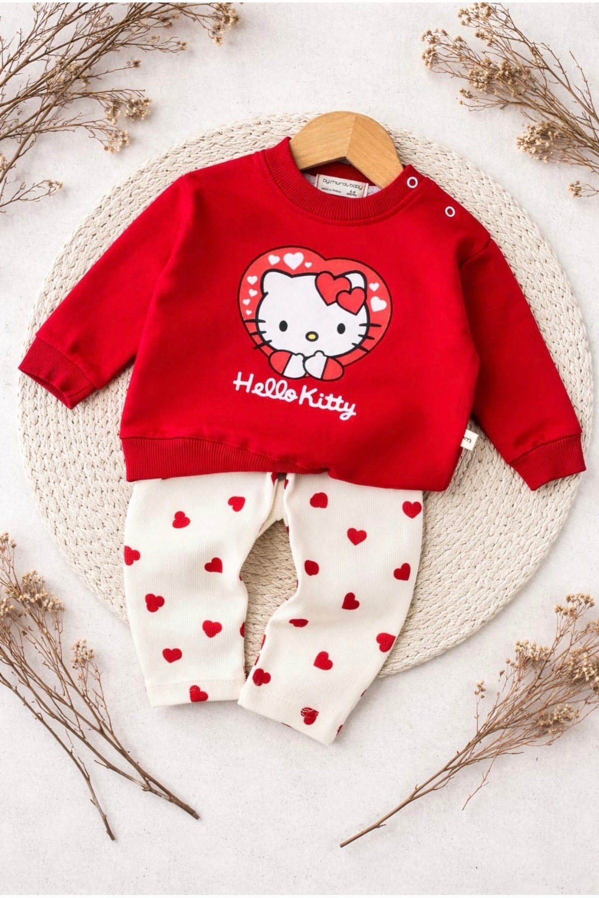 Kız Bebek Fitilli Hello Kitty Takım