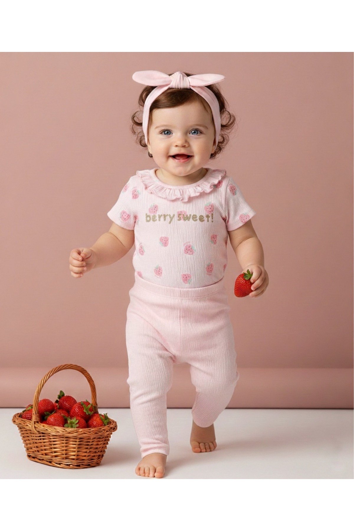 Kız Bebek Renkli Natural 3lü Takım