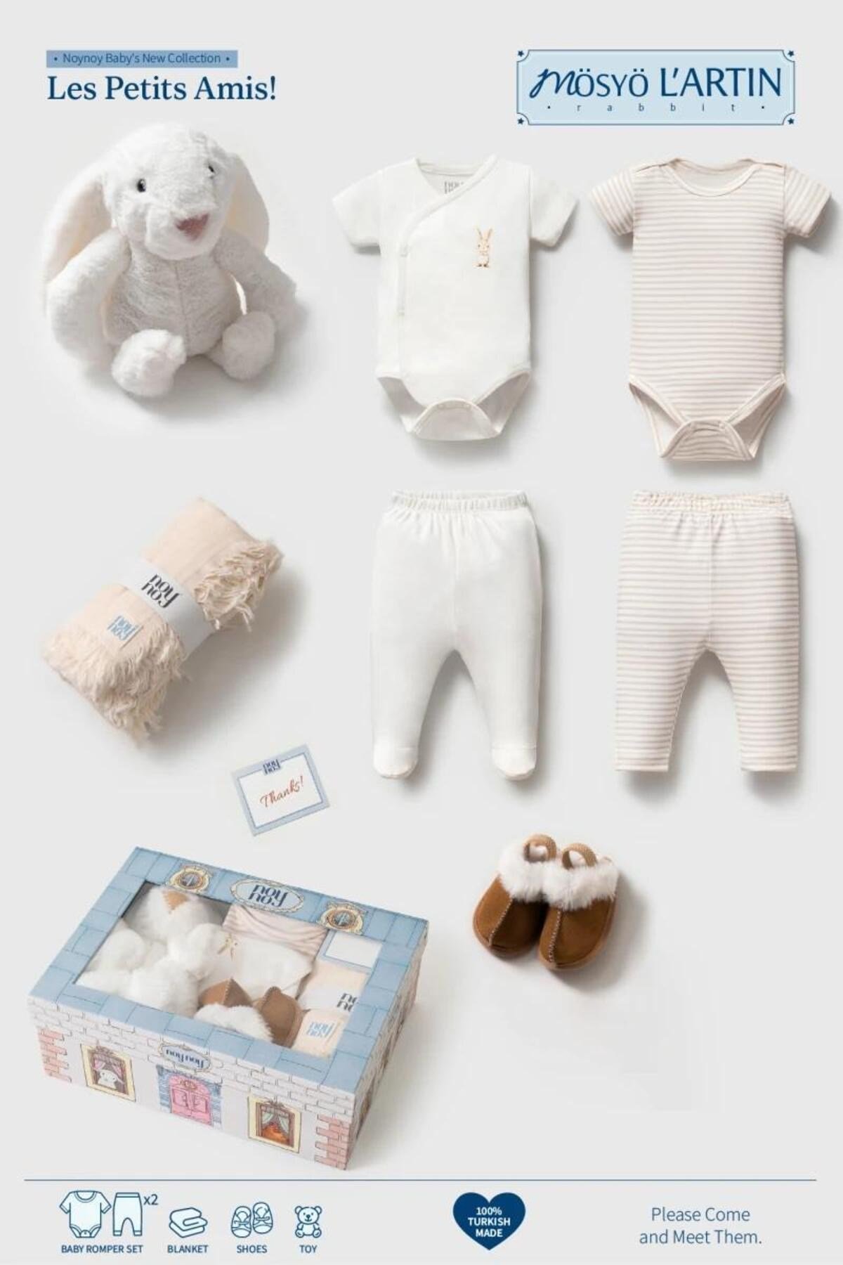 Unisex 0-6 Ay Oyuncaklı 7 Parça Set - Hediyelik Tasarım Limited Edition Premium Ürün
